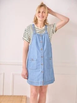 Robe Chasuble En Jean Grossesse Et Allaitement