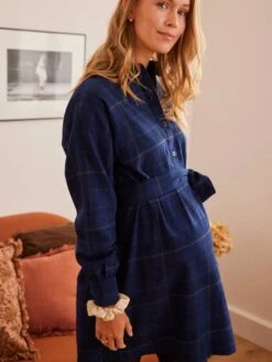 Robe-chemisier Carreaux Courte Grossesse Et Allaitement 15 Robe-chemisier Carreaux Courte Grossesse Et Allaitement -Cyrillus || PETIT BATEAU || MINNIE Soldes Boutique robe chemisier carreaux courte grossesse et allaitement 6