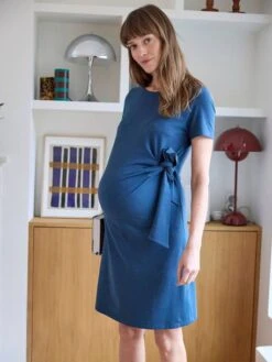 Robe Courte à Noeud Future Maman