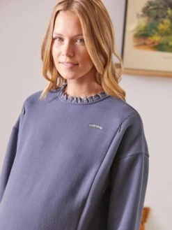 Robe Courte Bi-matière Grossesse Et Allaitement -Cyrillus || PETIT BATEAU || MINNIE Soldes Boutique robe courte bi matiere grossesse et allaitement 4