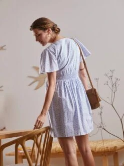 Robe Courte En Crêpe Imprimé Grossesse Et Allaitement 14 Robe Courte En Crêpe Imprimé Grossesse Et Allaitement -Cyrillus || PETIT BATEAU || MINNIE Soldes Boutique robe courte en crepe imprime grossesse et allaitement 3