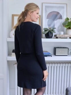 Robe Courte En Maille Côtelée Grossesse Et Allaitement -Cyrillus || PETIT BATEAU || MINNIE Soldes Boutique robe courte en maille cotelee grossesse et allaitement 3