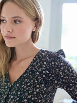 Robe Courte Gaze De Coton Grossesse Et Allaitement -Cyrillus || PETIT BATEAU || MINNIE Soldes Boutique robe courte gaze de coton grossesse et allaitement 2