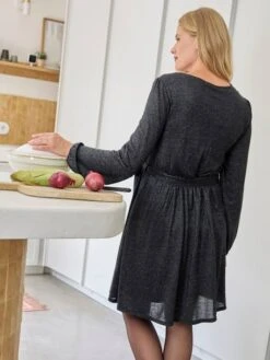 Robe Courte Pailletée Grossesse Et Allaitement -Cyrillus || PETIT BATEAU || MINNIE Soldes Boutique robe courte pailletee grossesse et allaitement 4