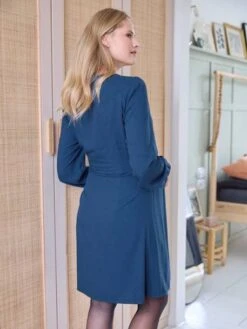 Robe Courte Portefeuille Unie Grossesse Et Allaitement 13 Robe Courte Portefeuille Unie Grossesse Et Allaitement -Cyrillus || PETIT BATEAU || MINNIE Soldes Boutique robe courte portefeuille unie grossesse et allaitement 3