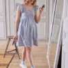 Robe Courte Vichy Sans Manches Grossesse Et Allaitement 1 Robe Courte Vichy Sans Manches Grossesse Et Allaitement -Cyrillus || PETIT BATEAU || MINNIE Soldes Boutique robe courte vichy sans manches grossesse et allaitement