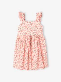 Robe De Cérémonie à Fleurs Fille Bretelles Volantées -Cyrillus || PETIT BATEAU || MINNIE Soldes Boutique robe de ceremonie a fleurs fille bretelles volantees 5