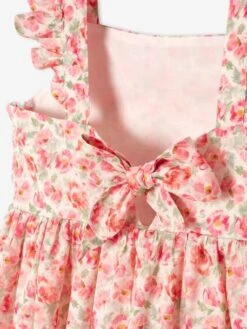 Robe De Cérémonie à Fleurs Fille Bretelles Volantées -Cyrillus || PETIT BATEAU || MINNIE Soldes Boutique robe de ceremonie a fleurs fille bretelles volantees 6
