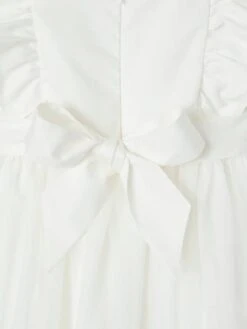 Robe De Cérémonie à Volants Fille En Gaze De Coton Et Tulle -Cyrillus || PETIT BATEAU || MINNIE Soldes Boutique robe de ceremonie a volants fille en gaze de coton et tulle 4