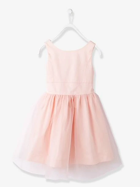 Robe De Cérémonie Fille En Satin Et Tulle 5 Robe De Cérémonie Fille En Satin Et Tulle – Image 3
