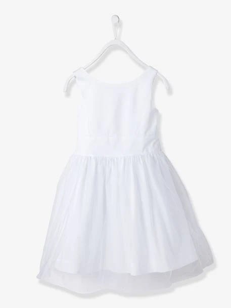 Robe De Cérémonie Fille En Satin Et Tulle 9 Robe De Cérémonie Fille En Satin Et Tulle – Image 7