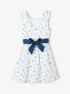 Robe De Cérémonie Motifs Fleurs Fille -Cyrillus || PETIT BATEAU || MINNIE Soldes Boutique robe de ceremonie motifs fleurs fille 8