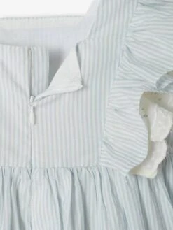 Robe De Cérémonie Rayée Fille Manches Volantées 9 Robe De Cérémonie Rayée Fille Manches Volantées -Cyrillus || PETIT BATEAU || MINNIE Soldes Boutique robe de ceremonie rayee fille manches volantees 3