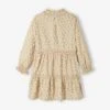 Robe De Fête à Volants Fille Motifs Houx -Cyrillus || PETIT BATEAU || MINNIE Soldes Boutique robe de fete a volants fille motifs houx