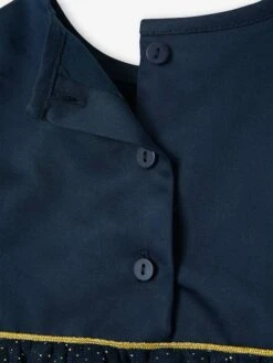 Robe De Fête Bébé En Satin Et Tulle Irisé -Cyrillus || PETIT BATEAU || MINNIE Soldes Boutique robe de fete bebe en satin et tulle irise 3