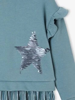 Robe De Fête Bi-matière Fille étoiles En Sequins Fille -Cyrillus || PETIT BATEAU || MINNIE Soldes Boutique robe de fete bi matiere fille etoiles en sequins fille 4