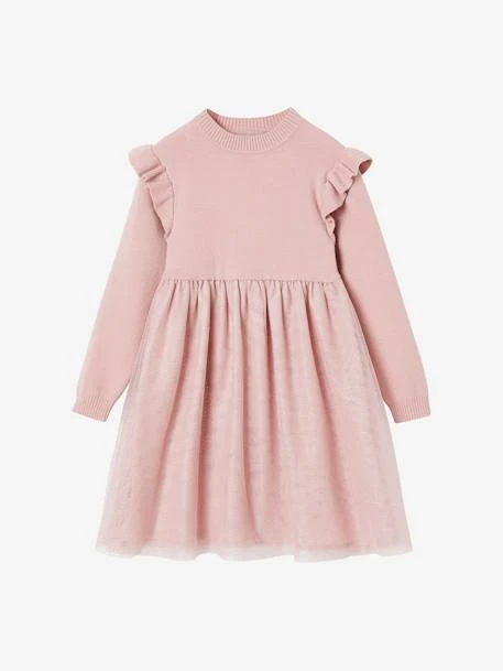 Robe De Fête En Tricot Et Tulle Fille 3 Robe De Fête En Tricot Et Tulle Fille