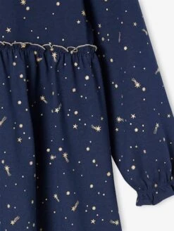 Robe De Fête Motifs étoiles Irisés Fille -Cyrillus || PETIT BATEAU || MINNIE Soldes Boutique robe de fete motifs etoiles irises fille 8