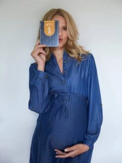 Robe De Grossesse Et Allaitement En Denim Léger 15 Robe De Grossesse Et Allaitement En Denim Léger -Cyrillus || PETIT BATEAU || MINNIE Soldes Boutique robe de grossesse et allaitement en denim leger 6