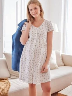 Robe De Grossesse Et D'allaitement Gaze De Coton 17 Robe De Grossesse Et D'allaitement Gaze De Coton -Cyrillus || PETIT BATEAU || MINNIE Soldes Boutique robe de grossesse et dallaitement gaze de coton 6