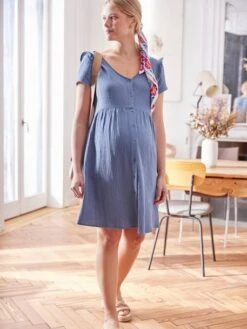 Robe De Grossesse Et D'allaitement Gaze De Coton 19 Robe De Grossesse Et D'allaitement Gaze De Coton -Cyrillus || PETIT BATEAU || MINNIE Soldes Boutique robe de grossesse et dallaitement gaze de coton 8