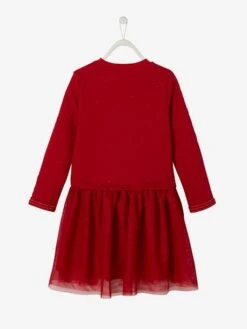 Robe De Noël Fille Bi-matière -Cyrillus || PETIT BATEAU || MINNIE Soldes Boutique robe de noel fille bi matiere 6