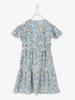 Robe Effet Portefeuille Fille -Cyrillus || PETIT BATEAU || MINNIE Soldes Boutique robe effet portefeuille fille 1