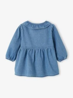 Robe En Denim Bébé Col Volanté