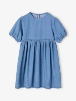 Robe En Denim Léger Fille 7 Robe En Denim Léger Fille -Cyrillus || PETIT BATEAU || MINNIE Soldes Boutique robe en denim leger fille 1