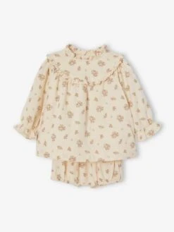 Robe En Gaze De Coton Bébé Avec Bloomer -Cyrillus || PETIT BATEAU || MINNIE Soldes Boutique robe en gaze de coton bebe avec bloomer 2