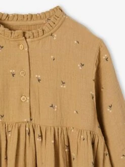 Robe En Gaze De Coton Détails Fantaisie Fille -Cyrillus || PETIT BATEAU || MINNIE Soldes Boutique robe en gaze de coton details fantaisie fille 5