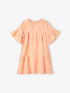 Robe En Gaze De Coton Fille -Cyrillus || PETIT BATEAU || MINNIE Soldes Boutique robe en gaze de coton fille 1