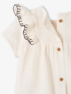 Robe En Gaze De Coton Naissance -Cyrillus || PETIT BATEAU || MINNIE Soldes Boutique robe en gaze de coton naissance 1
