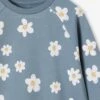 Robe En Molleton Fleurs Pop Fille 2 Robe En Molleton Fleurs Pop Fille -Cyrillus || PETIT BATEAU || MINNIE Soldes Boutique robe en molleton fleurs pop fille