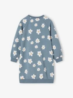 Robe En Molleton Fleurs Pop Fille -Cyrillus || PETIT BATEAU || MINNIE Soldes Boutique robe en molleton fleurs pop fille 2