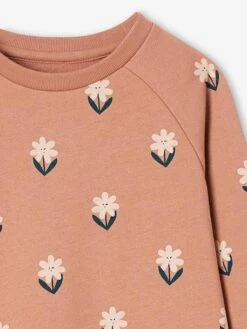 Robe En Molleton Fleurs Pop Fille -Cyrillus || PETIT BATEAU || MINNIE Soldes Boutique robe en molleton fleurs pop fille 5