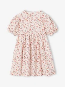 Robe En Seersucker Fille -Cyrillus || PETIT BATEAU || MINNIE Soldes Boutique robe en seersucker fille 1
