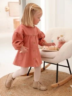 Robe En Sergé Bébé Col Claudine -Cyrillus || PETIT BATEAU || MINNIE Soldes Boutique robe en serge bebe col claudine 3