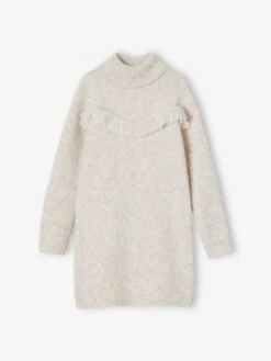 Robe En Tricot Animée De Franges Fille -Cyrillus || PETIT BATEAU || MINNIE Soldes Boutique robe en tricot animee de franges fille 4