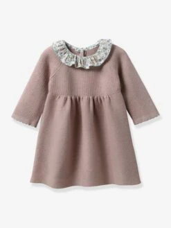 Robe En Tricot Bébé Col En Tricot Liberty® CYRILLUS