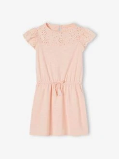 Robe Fille Détails En Broderie Anglaise