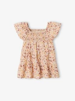 Robe Fleurie Bébé Avec Smocks -Cyrillus || PETIT BATEAU || MINNIE Soldes Boutique robe fleurie bebe avec smocks 1