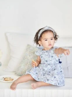 Robe Fleurie Bébé De Cérémonie -Cyrillus || PETIT BATEAU || MINNIE Soldes Boutique robe fleurie bebe de ceremonie 4