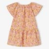 Robe Fleurie Bébé Manches Papillon