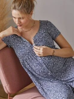Robe Fluide évolutive Grossesse Et D'allaitement -Cyrillus || PETIT BATEAU || MINNIE Soldes Boutique robe fluide evolutive grossesse et dallaitement 4