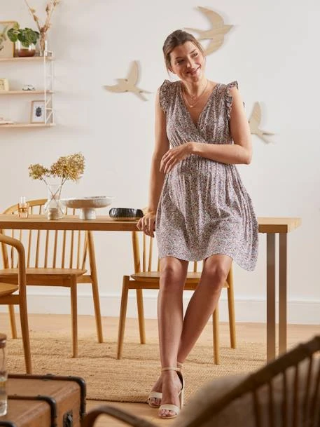 Robe Fluide Imprimée Grossesse Et Allaitement 3 Robe Fluide Imprimée Grossesse Et Allaitement