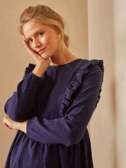 Robe Gaze De Coton De Grossesse Et D'allaitement 17 Robe Gaze De Coton De Grossesse Et D'allaitement -Cyrillus || PETIT BATEAU || MINNIE Soldes Boutique robe gaze de coton de grossesse et dallaitement 6