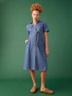 Robe Grossesse Esprit Saharienne En Denim ENVIE DE FRAISE 9 Robe Grossesse Esprit Saharienne En Denim ENVIE DE FRAISE -Cyrillus || PETIT BATEAU || MINNIE Soldes Boutique robe grossesse esprit saharienne en denim envie de fraise 1