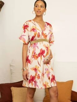 Robe Grossesse Felicineor ENVIE DE FRAISE -Cyrillus || PETIT BATEAU || MINNIE Soldes Boutique robe grossesse felicineor envie de fraise 3