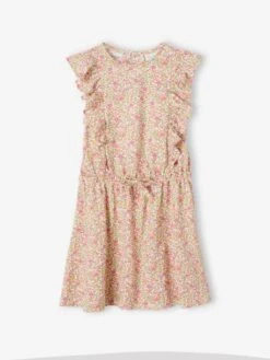 Robe Imprimée à Volants Fille -Cyrillus || PETIT BATEAU || MINNIE Soldes Boutique robe imprimee a volants fille 2